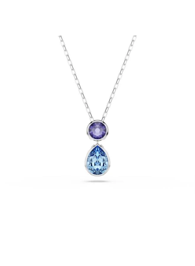 Chroma Reversible Rhodium Plated Pendant Necklace